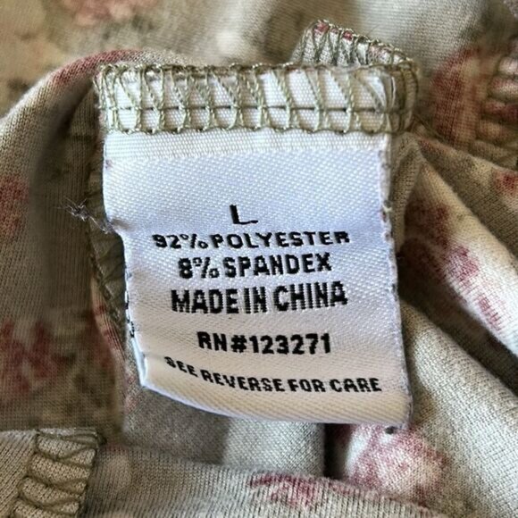 Floral cami top green size large - Picture 5 of 16